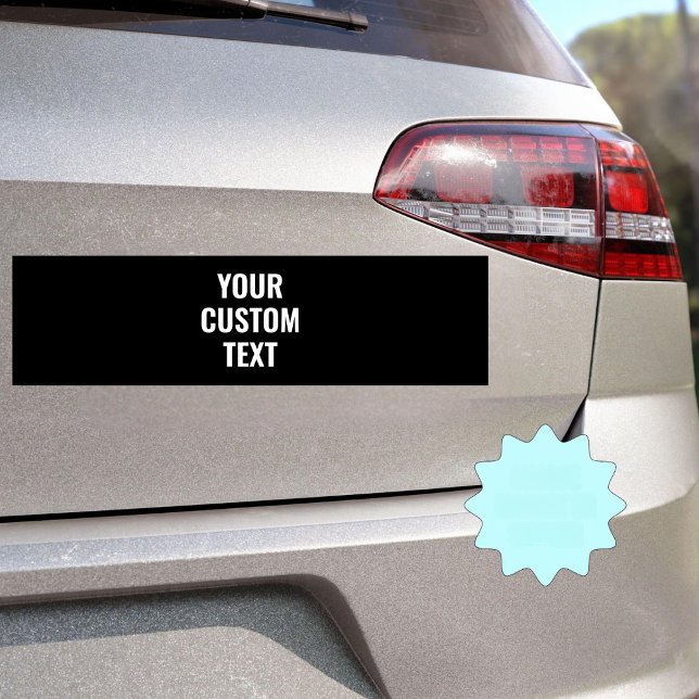 Personalized Text Custom Cars Bumper Sticker (Creator Uploaded)