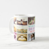 Personalized text custom photo collage coffee mug (Front Left)