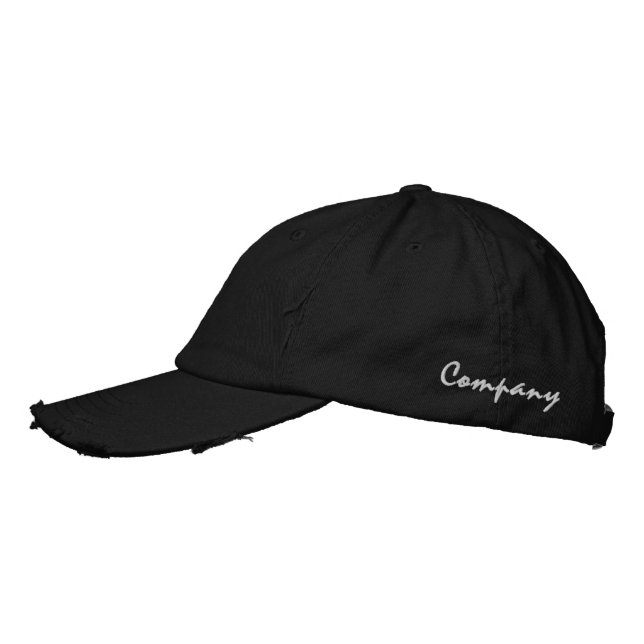 Personalized Text Embroidered Baseball Cap (Left)