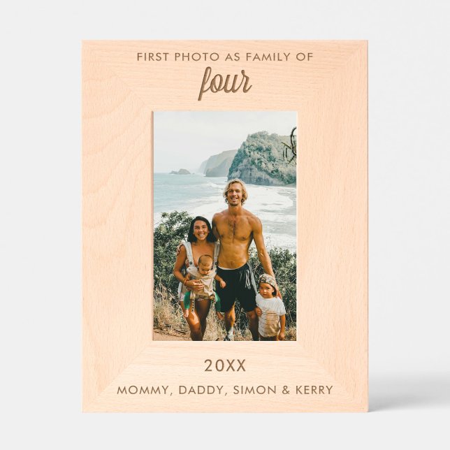 Personalized Text Engraved First Family Photo Frames (Personalized Text Engraved First Family Photo)