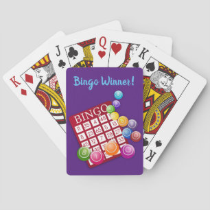 Personalized Text Fun Bingo Players Custom Poker Cards