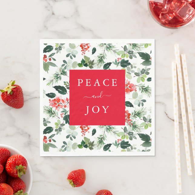 Personalized Text Holiday Paper Napkin (Insitu)