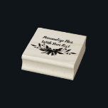 Personalized Text Holly and Berry Christmas Rubber Stamp<br><div class="desc">Personalized Text Holly and Berry Christmas Arrangement Holiday or Winter Design In Crimson Red and Pine Dark Green with a cute Bow. Customize it with your name,  words,  or quote.

 ~ Check my shop to see the entire suite for this design!</div>