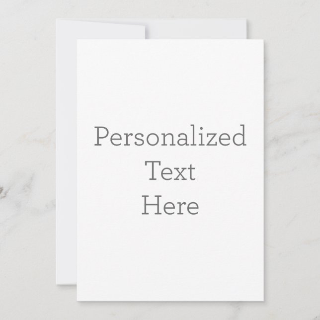 Flat Invitation, Size: 5" x 7", Paper: Signature Matte, Corner: Squared, Envelopes: White, Print Quality: Standard (Front)