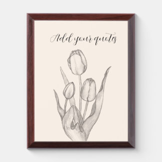 Personalized Text Journal, Name & Message Notebook Award Plaque