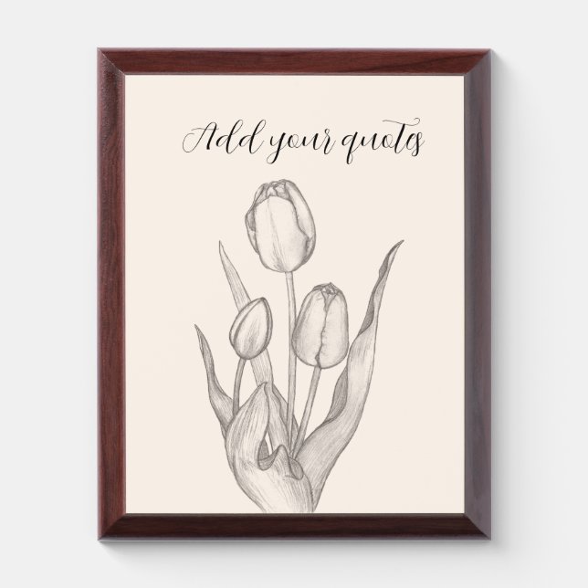 Personalized Text Journal, Name & Message Notebook Award Plaque (Vertical)