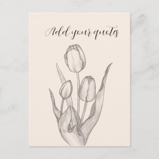 Personalized Text Journal, Name & Message Notebook Holiday Postcard