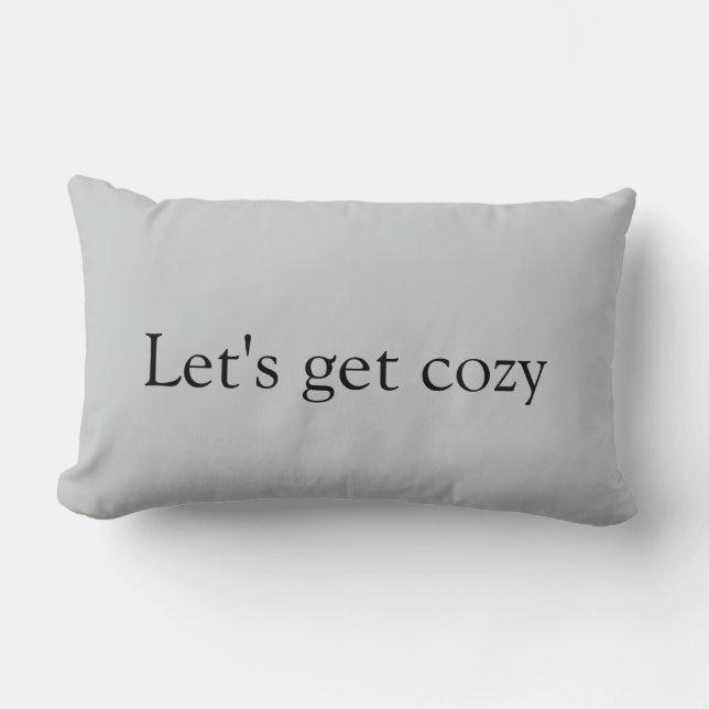 Personalized Text Lumbar Pillow (Front)