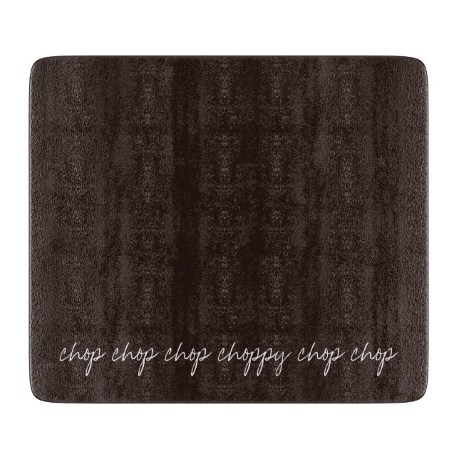 Personalized Text on Dark Chocolate Cutting Board (Front)