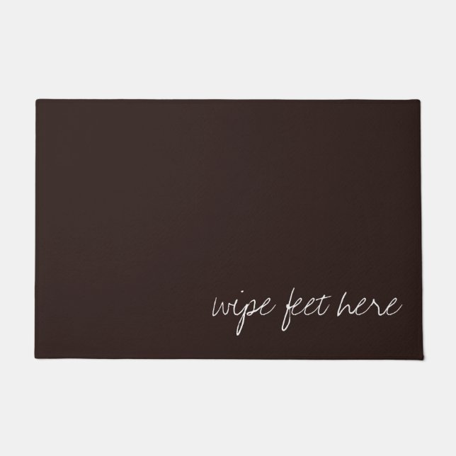 Personalized Text on Dark Chocolate Doormat (Front)