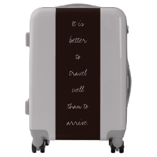 Personalized Text on Dark Chocolate Luggage
