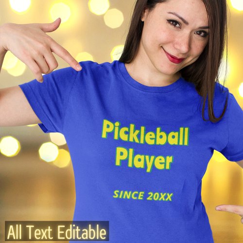 Personalized Text Pickleball or Add Your Own Text T_Shirt