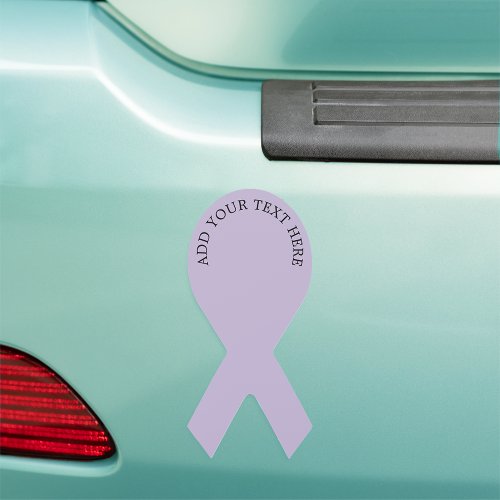 Personalized Text Quote Photo Artwork Color Ribbon Car Magnet