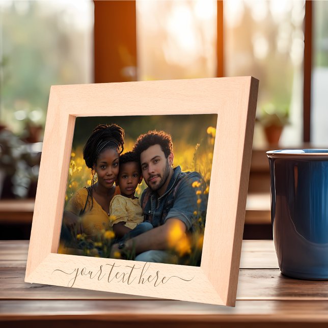 Personalized Text Script Engraved Frames (Creator Uploaded)