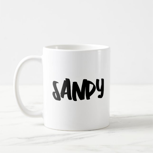PERSONALIZED TEXT SCRIPT WIFE COFFEE MUG (Left)