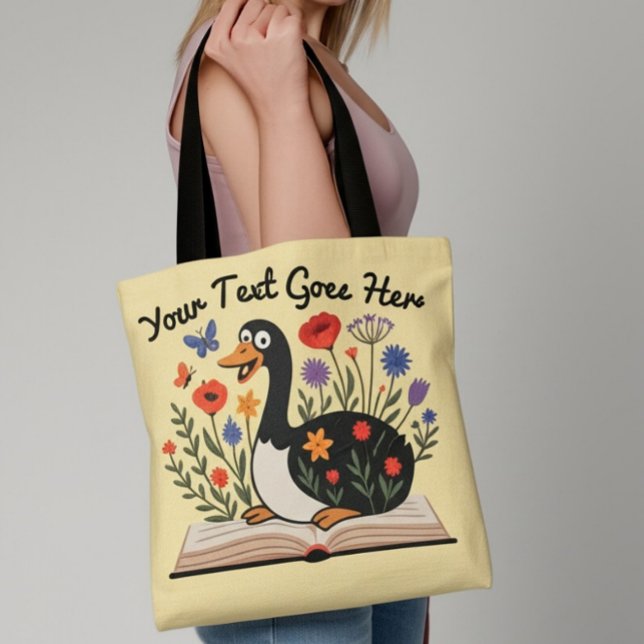 Personalized Text Silly Goose Teacher Appreciation Tote Bag (Creator Uploaded)