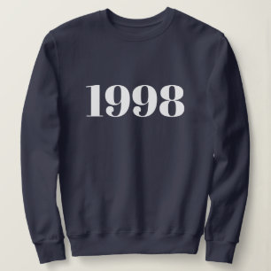 Personalized Text Simple Modern Minimal Your Year Sweatshirt