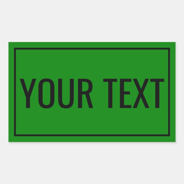 Personalized Text Stickers for for Business or Off (Front)