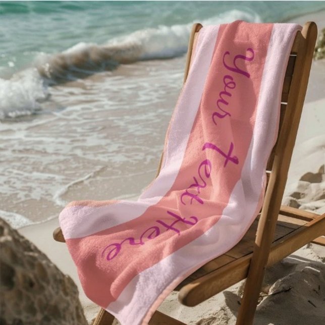 Personalized Text Towel for Summer Fun (Creator Uploaded)