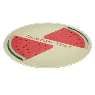 Personalized Text Watermelons Cutting Board