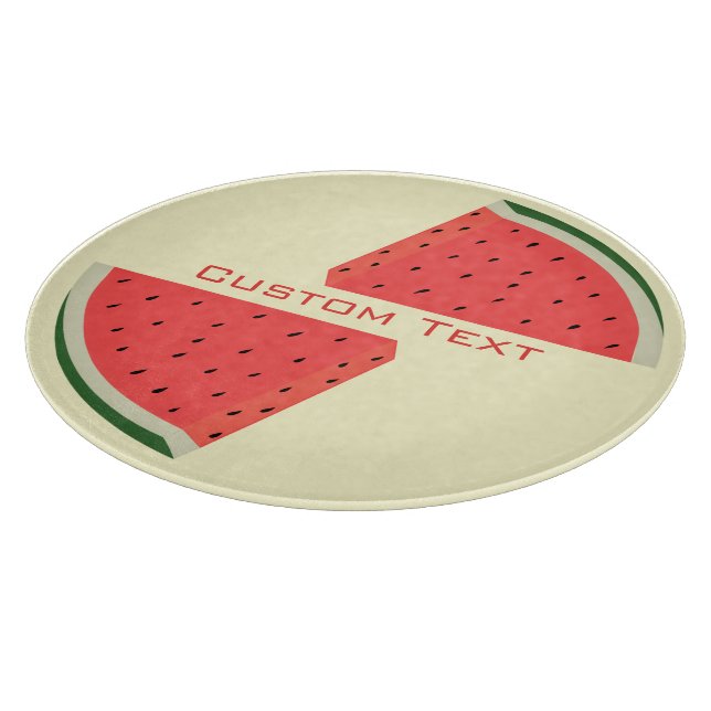 Personalized Text Watermelons Cutting Board (Corner)