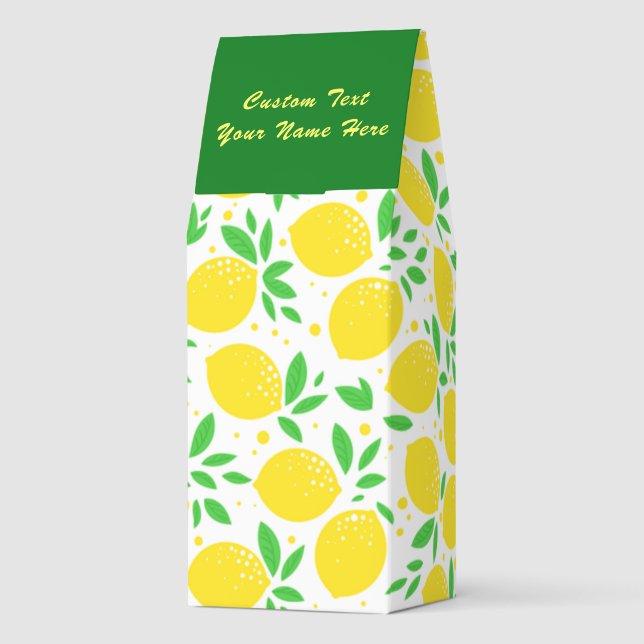 Personalized Text Yellow Lemons Roasted Coffee (Back)