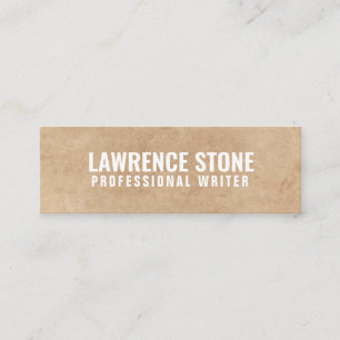 Personalized "Textured Paper" Twitter Mini Business Card