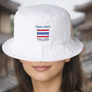 Personalized Thailand Flag Bucket Hat