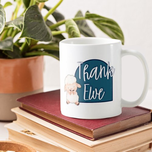 Personalized Thank Ewe Service Mug