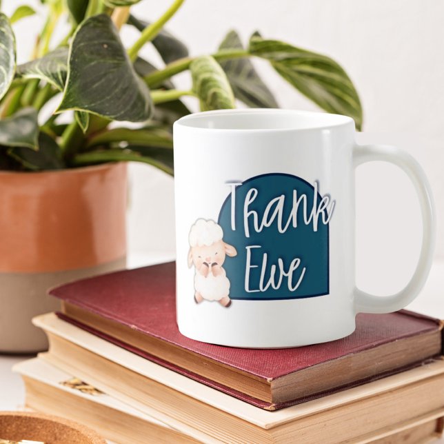 Personalized |Thank Ewe| Service Mug (Creator Uploaded)