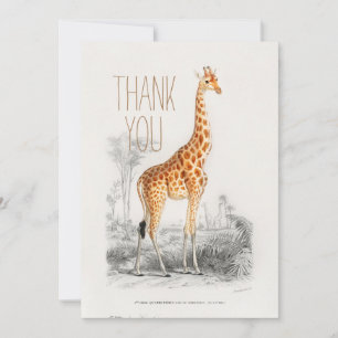 Personalized Thank You Animal Giraffe
