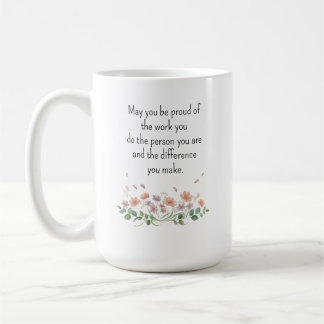Personalized Thank You Appreciation Wildflowers  Coffee Mug