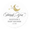Personalized Thank You Baby Shower Moon & Stars