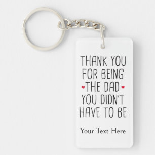 Personalized Thank you bonus dad Keychain