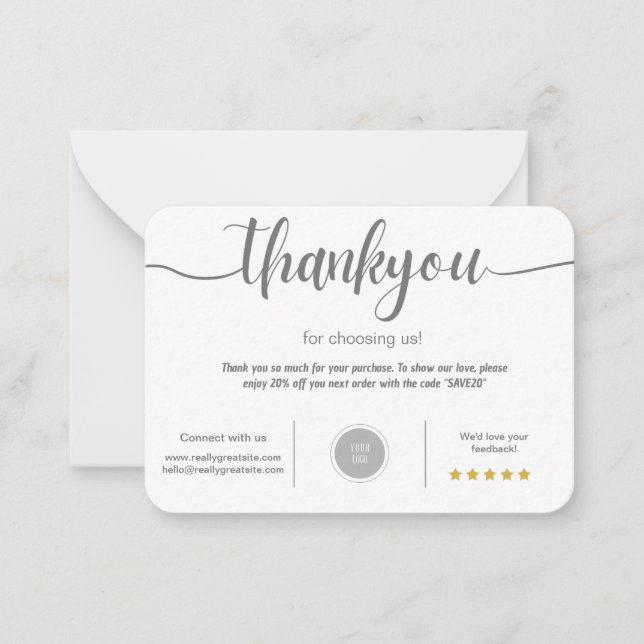 Personalized Thank You Card  (Front)