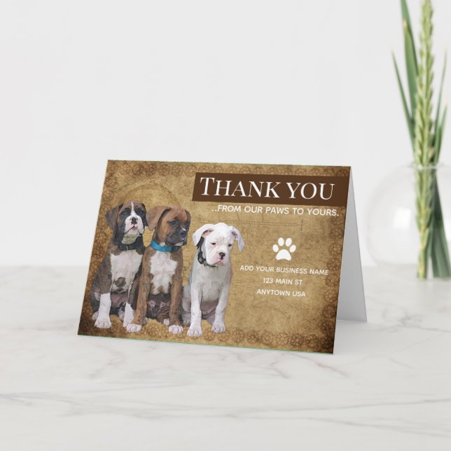 Personalized Thank You Card - Business Greeting Ca (Front)