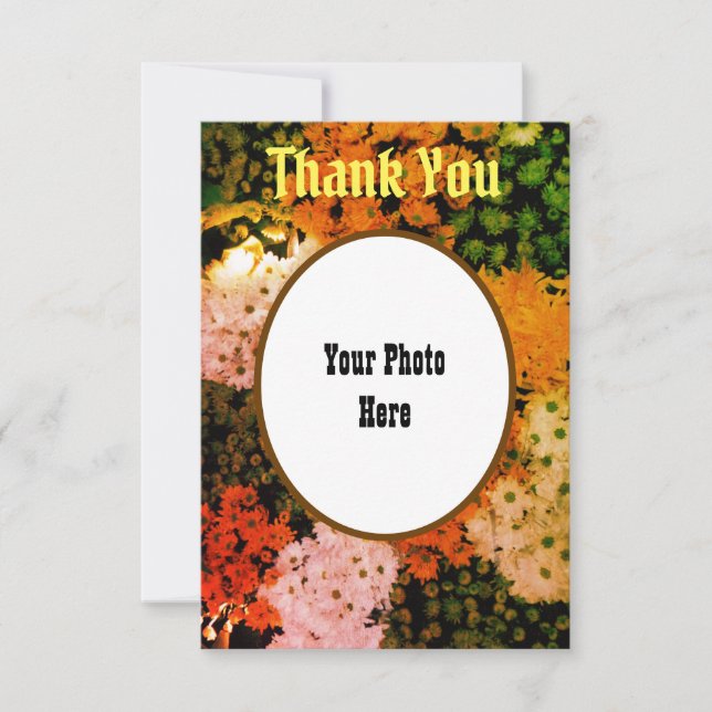 Personalized Thank You Card : Floral (Front)