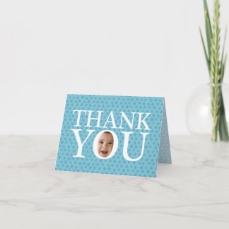 Personalized thank you card for birthday