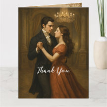 Personalized Thank You Card Victorian Style