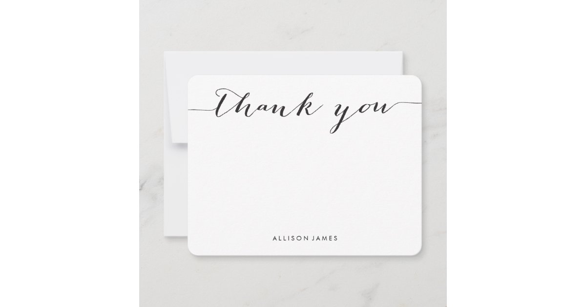 Personalized Thank You Cards Zazzle