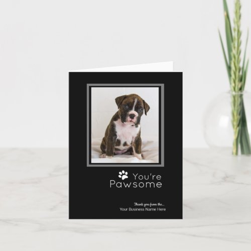 Personalized Thank You Cards_ Pet Business Holiday Card