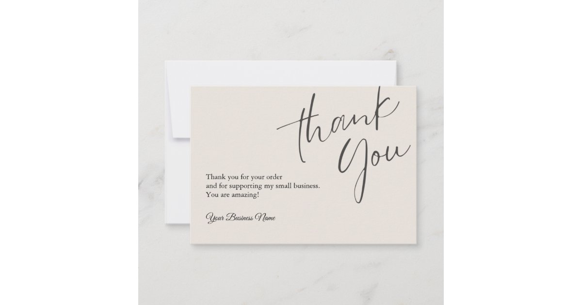 Personalized Thank You Cards Professional | Zazzle