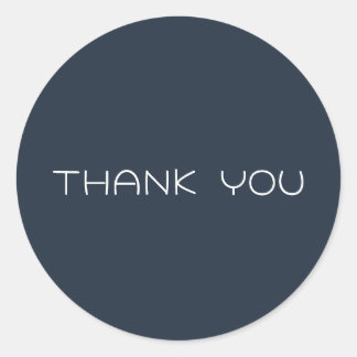 Personalized Thank you Classic Round Sticker