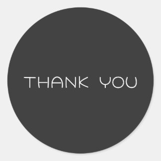 Personalized Thank you Classic Round Sticker