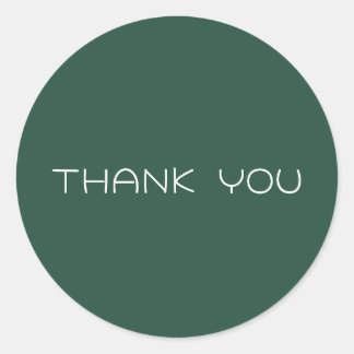 Personalized Thank you Classic Round Sticker