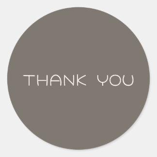 Personalized Thank you Classic Round Sticker