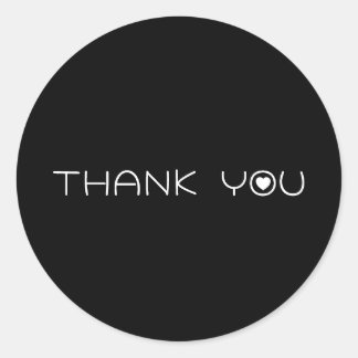 Personalized Thank you Classic Round Sticker