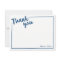 Personalized Thank You Flat Note, Navy Blue Script