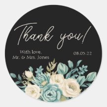 Personalized Thank You Floral Wedding