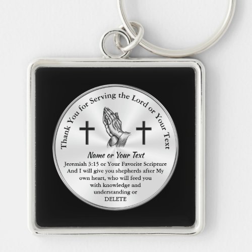 Personalized Thank You for Serving the Lord Gifts Keychain